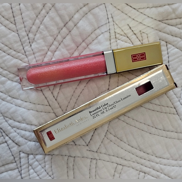 Elizabeth Arden Beautiful Color Luminous 04 Coral Kiss Lip Gloss 6.5ml For Women - Picture 2 of 2